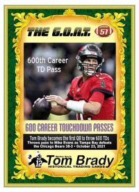 0051 - Tom Brady Throws his 600th Touchdown Pass