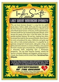 0071 - Taylor Swift - Last Great American Dynasty