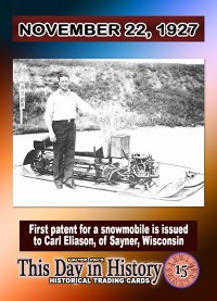 0015 - November 22, 1927 - First Patent for the Snowmobile