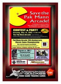 0191 Save The Pak Mann Arcade