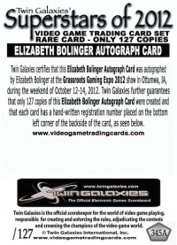 0345A Elizabeth Bolinger Autograph