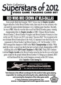 0391 REO Wins MK9 Crown at Dallas