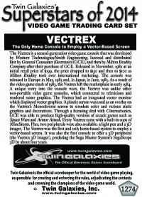 1274 Vectrex Console