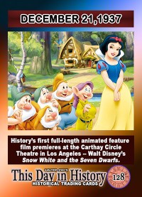 0128 - December 21, 1937 - Snow White & The Seven Dwarfs Premieres in Los Angeles
