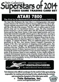 1408 Atari 7800 Consoles
