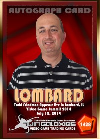 1428 - Todd Friedman - Lombard IL Video Game Summit 2014 - Rare Card