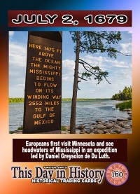 0160 - July 2, 1679 - Europeans First Visit the Mouth of the Mississippi