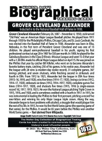1613 - Biographical - American Baseball - Grover Cleveland Alexander