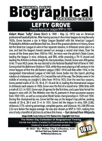 1616 - Biographical - American Baseball - Lefty Grove