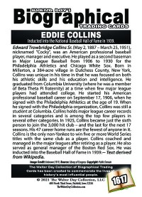 1617 - Biographical - American Baseball - Eddie Collins