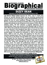 1619 - Biographical - American Baseball - Dizzy Dean