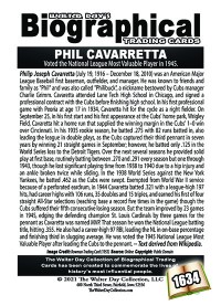 1634 - Biographical - American Baseball - Phil Avaretta