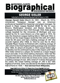 1649 - George Sisler