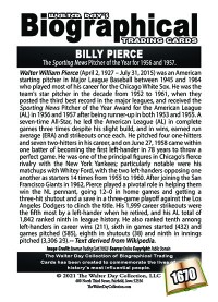 1670 - Biographical - American Baseball - Billy Pierce