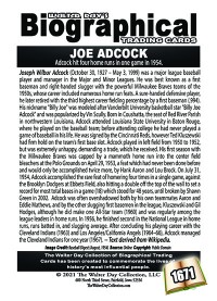 1671 - Biographical - American Baseball - Joe Adcock