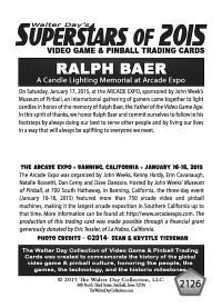 2126 Ralph Baer Memorial