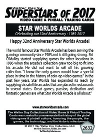 2632 Star Worlds Arcade - 32nd Anniversary