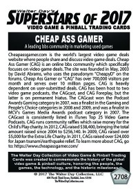 2708 Cheap Ass Gamer