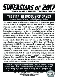 2723 The Finnish Museum of Games