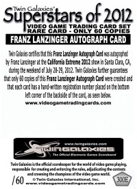 0300E - Franz Lanzinger Autograph Card