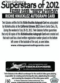 0300H - Richie Knucklez Autograph Card