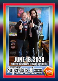 3400 - Guinness World Records reinstates Billy Mitchell - RARE CARD 