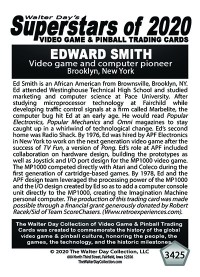 3425 - Edward Smith - Video Game and Computer Pioneer