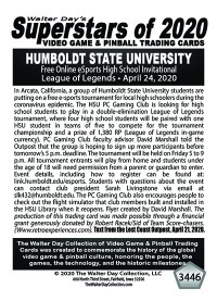 3446 - Humboldt State University - League of Legends 2020
