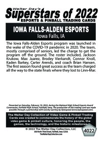 4022 - Iowa Falls-Alden High School - National Esports Award Ceremonies