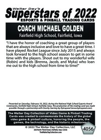 4056 - Coach Michael Golden - National Esports Award Ceremonies