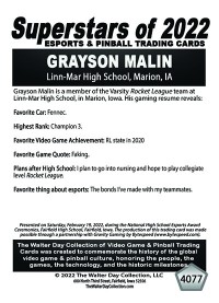 4077 - Grayson Malin - National Esports Award Ceremonies