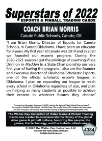 4084 - Coach Brian Morris - National Esports Award Ceremonies