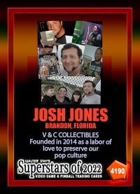 4190 - Josh Jones - V & C Collectibles- Brandon Florida