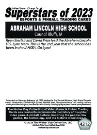 4212 - AL LYNX Esports - Abraham Lincoln High School - NATIONAL ESPORTS AWARDS CEREMONIES