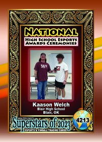 4213 - Krason Welch - Blair High School - NATIONAL ESPORTS AWARDS CEREMONIES