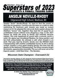 4215 - Anselm Neville Rhody - Edgewood High School - NATIONAL ESPORTS AWARDS CEREMONIES
