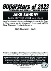4235 - Jake Sandry - Roland-Story High School - NATIONAL ESPORTS AWARDS CEREMONIES