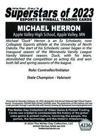 4236 - Michael Herron - Apple Valley High School - NATIONAL ESPORTS AWARDS CEREMONIES