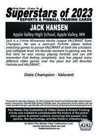4242 - Jake Hansen - Apple Valley High School - NATIONAL ESPORTS AWARDS CEREMONIES