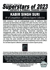 4244 - Kabir Singh Suri - VP of Competition - California Esports Collective - NATIONAL ESPORTS AWARDS CEREMONIES