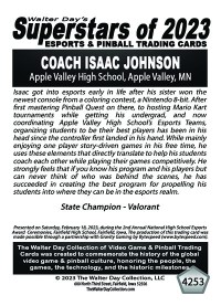 4253 - Coach Isaac Johnson - Apple Valley High School - NATIONAL ESPORTS AWARDS CEREMONIES