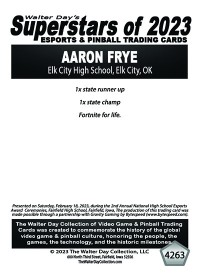 4263 - Andrew Frye - Elk City High School - NATIONAL ESPORTS AWARDS CEREMONIES