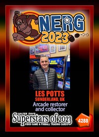 4288 - Les Potts - NERG 2023 - Arcade restorer and collector