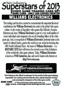 0506 Williams Electronics