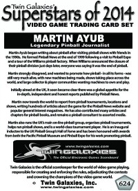 0624 - Martin Ayub - Legendary Pinball Journalist