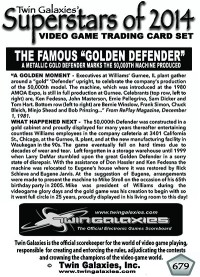 0679 - Golden Defender - 50,000 machine produced